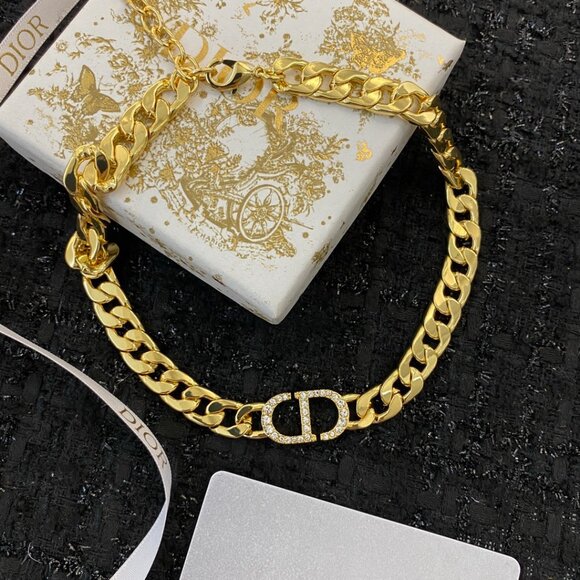 Authentic CD Signature DIOR Necklace - Picture 1 of 6